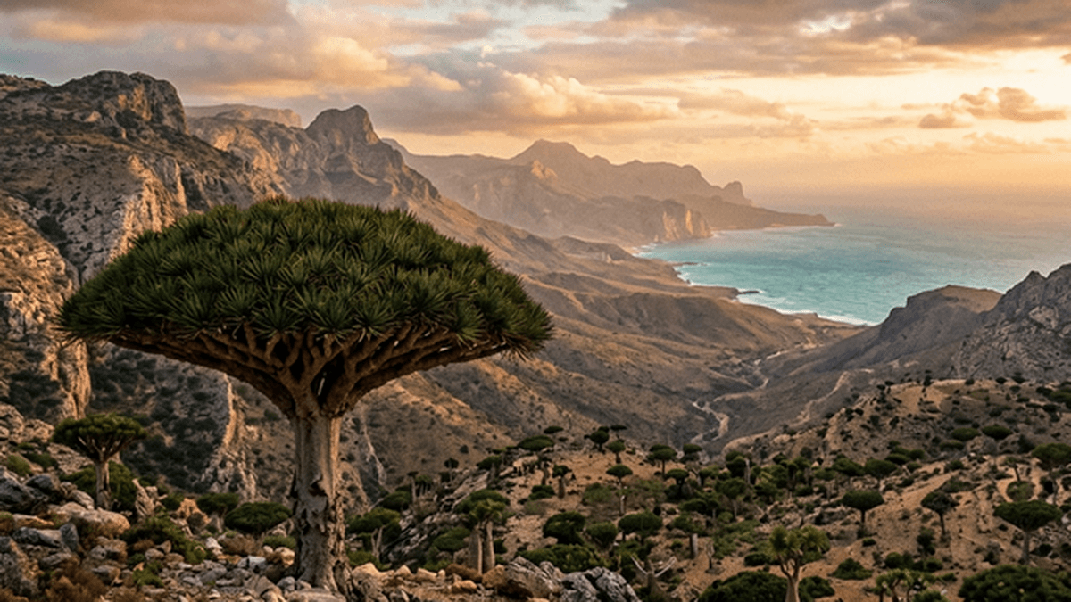 L'Arbre au Sang de Dragon : Le Gardien Saignant de Socotra